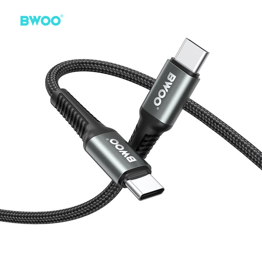 BWOO USB-C to USB-C Fast Charging Cable PD 60W Nylon 3M X288CC