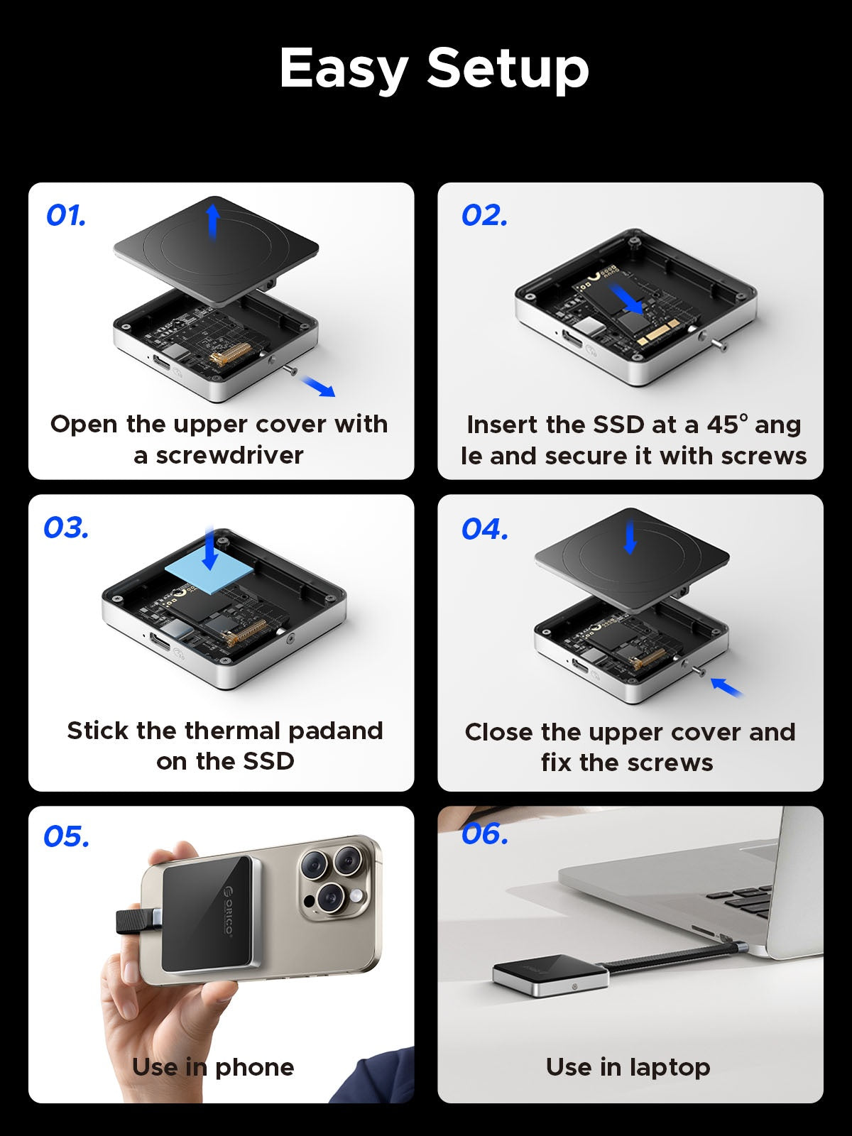 ORICO AP30-G2-BK SSD Rack