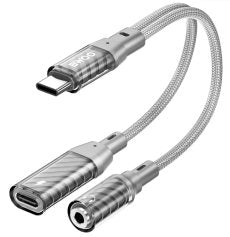 BWOO TYPE-C TO AUX 3.5MM + TYPE-C AUDIO + CHARGING CABLE EBZ67