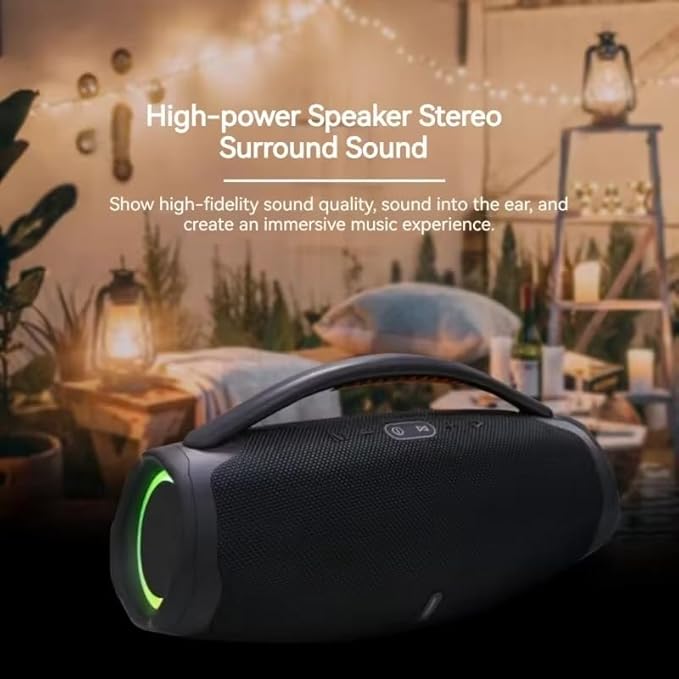 booms box3 - Wireless Speaker Phone , High Volume - Black