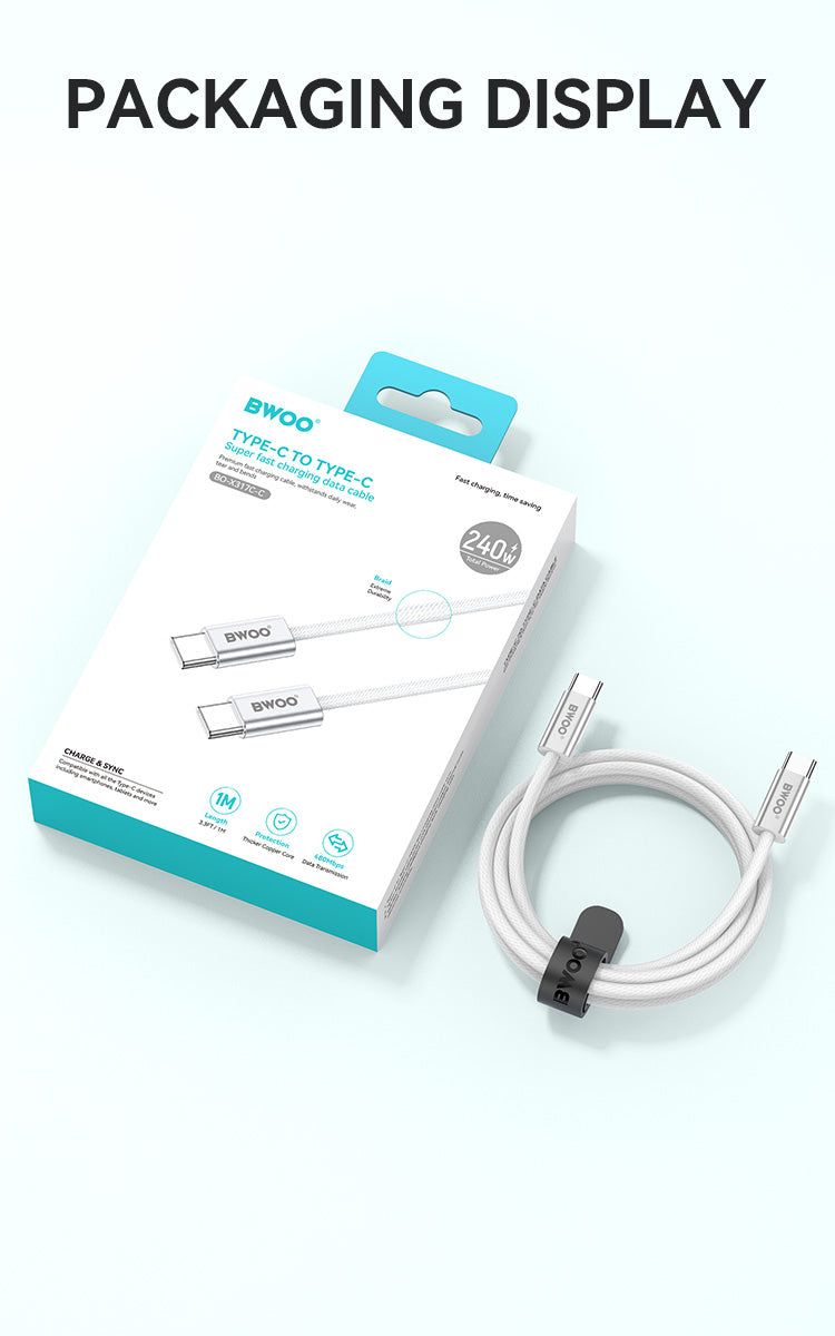 USB-C to USB-C Fast Charging Cable 240W 1M X317C-C