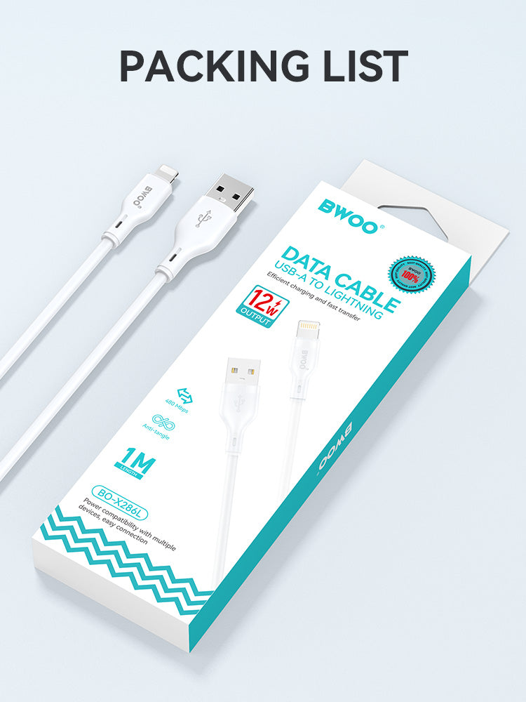 BWOO 2W 1M USB A To Micro USB Cable BO-X286L1