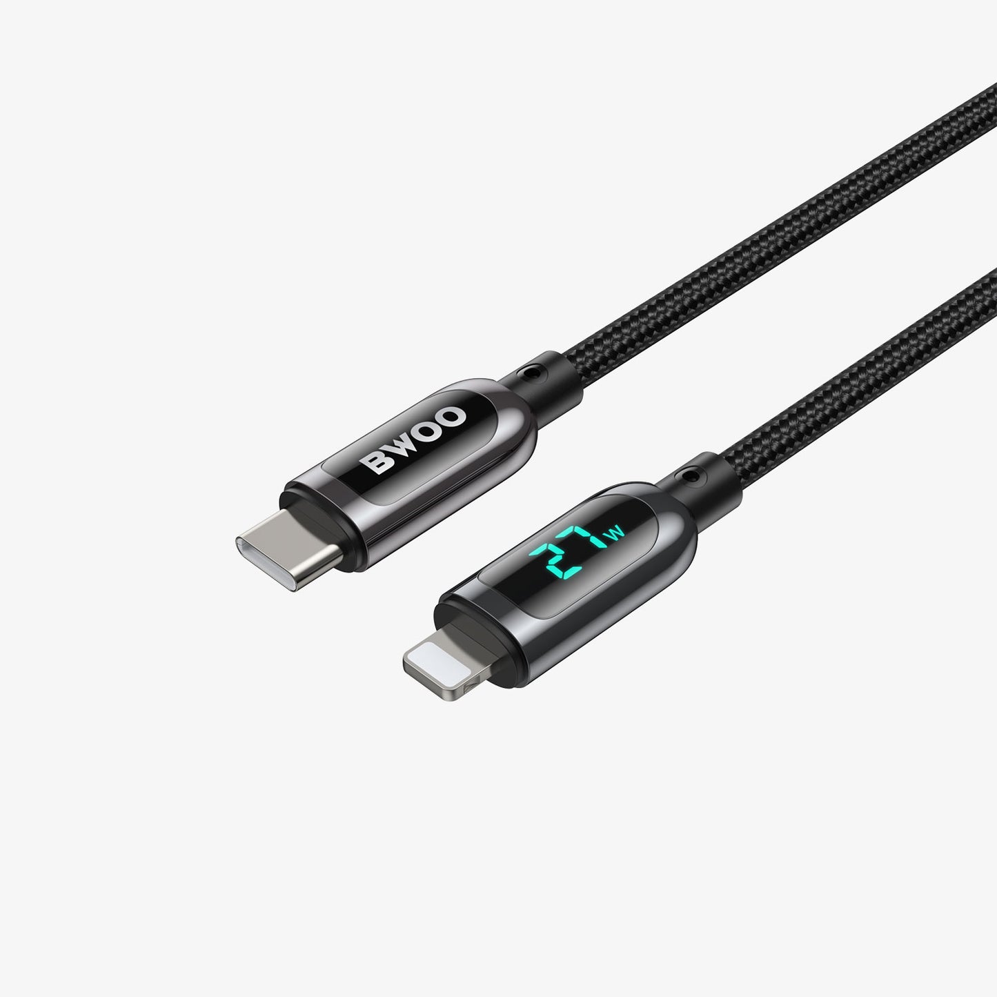 BWOO Nylon Braided 27W Fast Charging Type-C to iPhone Cable X276