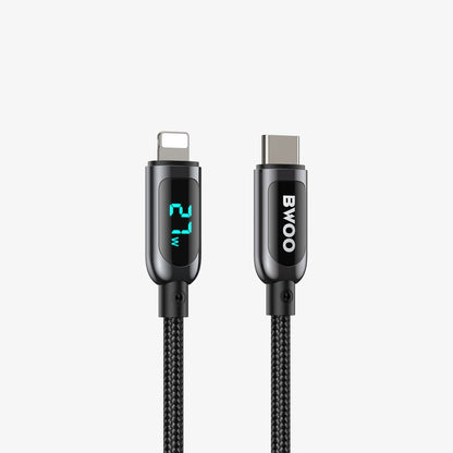 BWOO Nylon Braided 27W Fast Charging Type-C to iPhone Cable X276