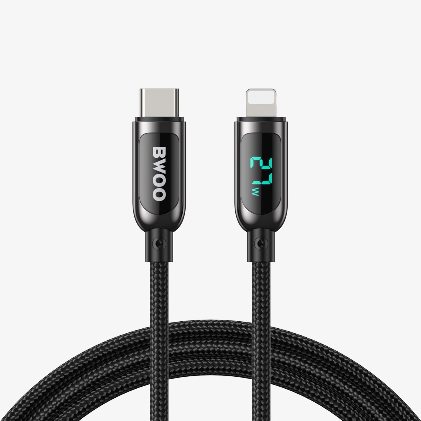 BWOO Nylon Braided 27W Fast Charging Type-C to iPhone Cable X276