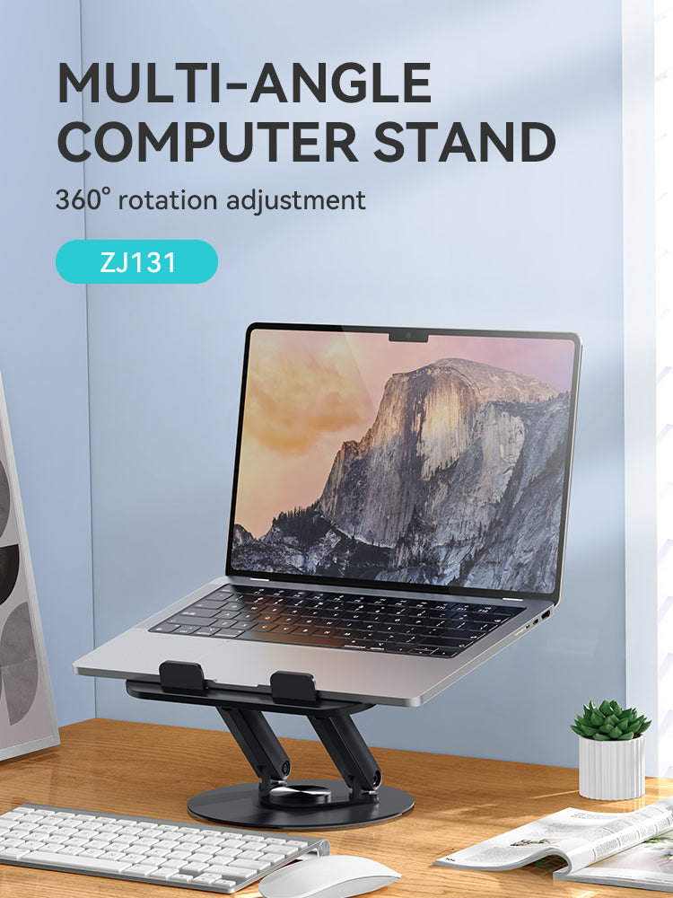 BWOO Aluminum Alloy Foldable Desktop Tablet Holder 360° Rotating ZJ131