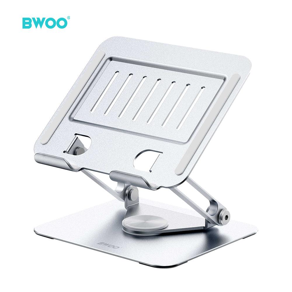 BWOO Adjustable Metal Laptop Stand with 360 Rotation Base  ZJ142