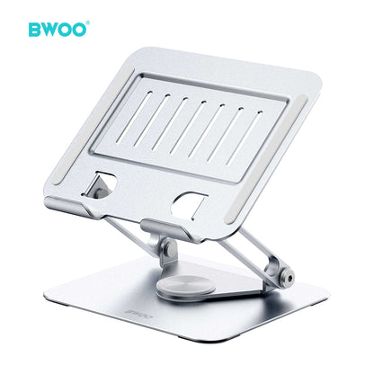 BWOO Adjustable Metal Laptop Stand with 360 Rotation Base  ZJ142