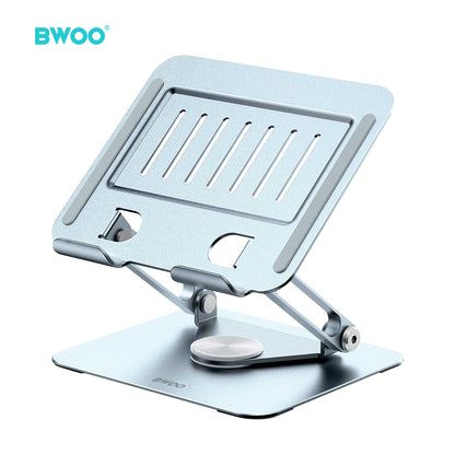 BWOO Adjustable Metal Laptop Stand with 360 Rotation Base  ZJ142