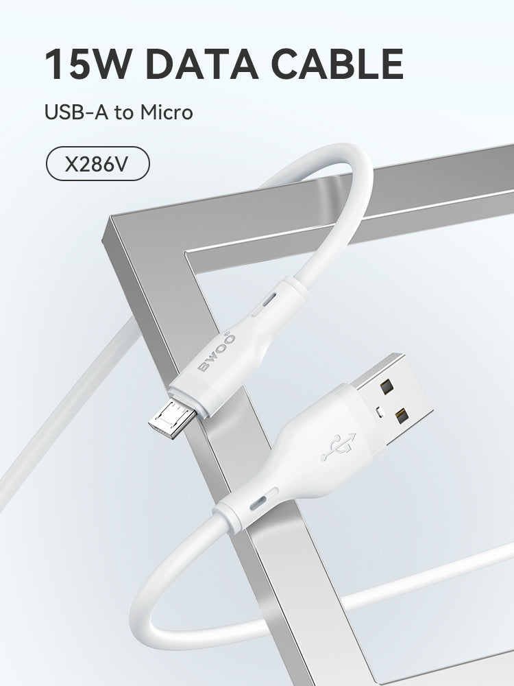 BWOO USB-A to MICRO Charging Data Cable 12W 1MX286V