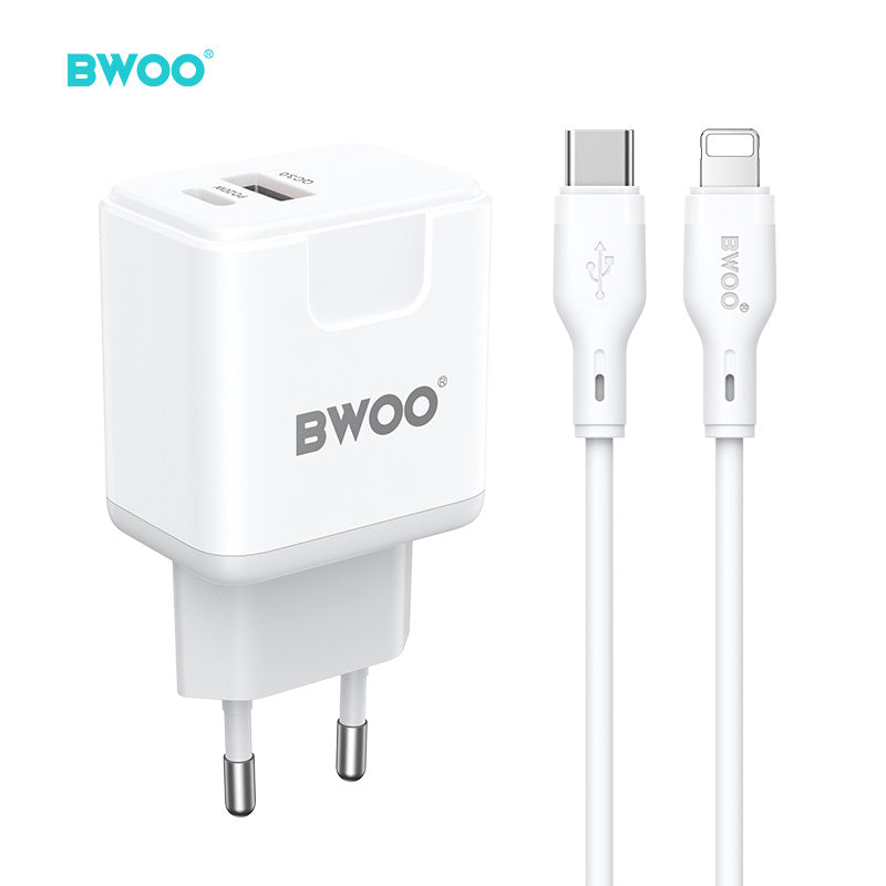BWOO Kit Charger + Type-C to Type-L 20W EU CDA157C-L	CDA 157CL