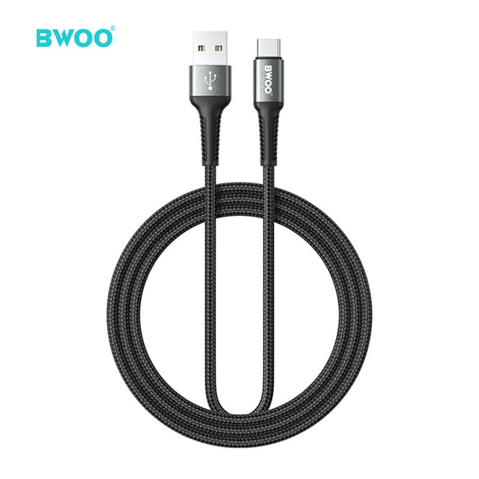 BWOO USB A to USB-C Fast Charging Cable PD 60W Nylon 1MX288C / 2MX288C / 3MX288C