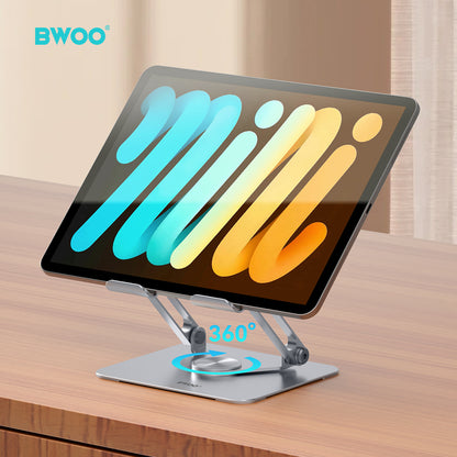 BWOO Adjustable Tablet Stand with 360 Rotation Rotation Base  ZJ143