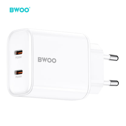 35W USB-C Dual Ports Fast Charger 2 in 1 BO-CDA206