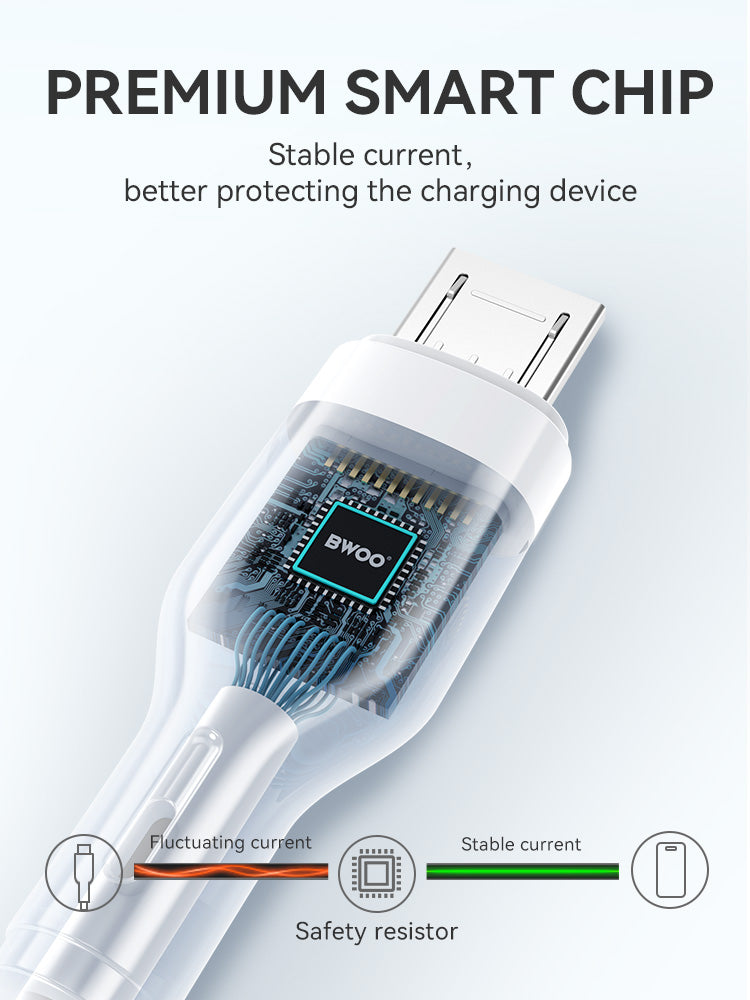 BWOO USB-A to MICRO Charging Data Cable 12W 1MX286V