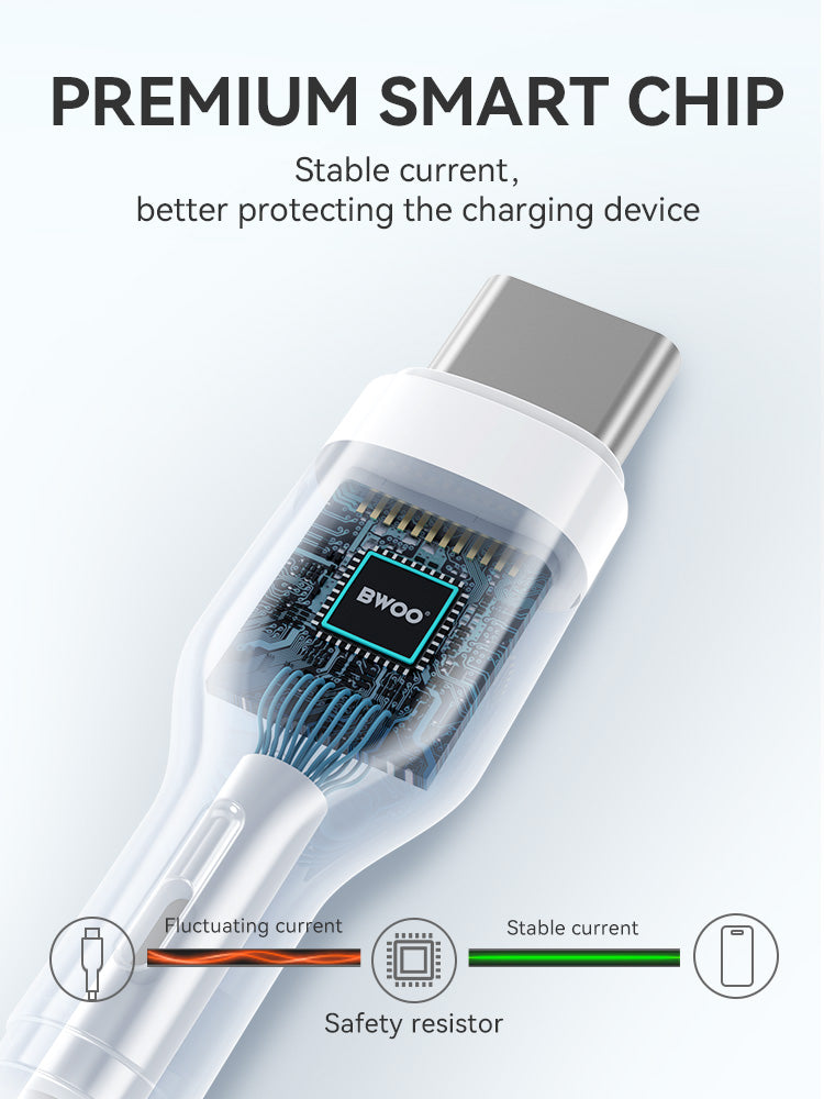 BWOO  USB-C to USB-C Fast Charging Cable 60 W 1M X286CC