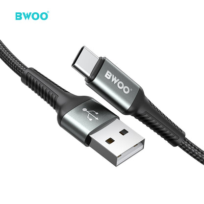 BWOO USB A to USB-C Fast Charging Cable PD 60W Nylon 1MX288C / 2MX288C / 3MX288C