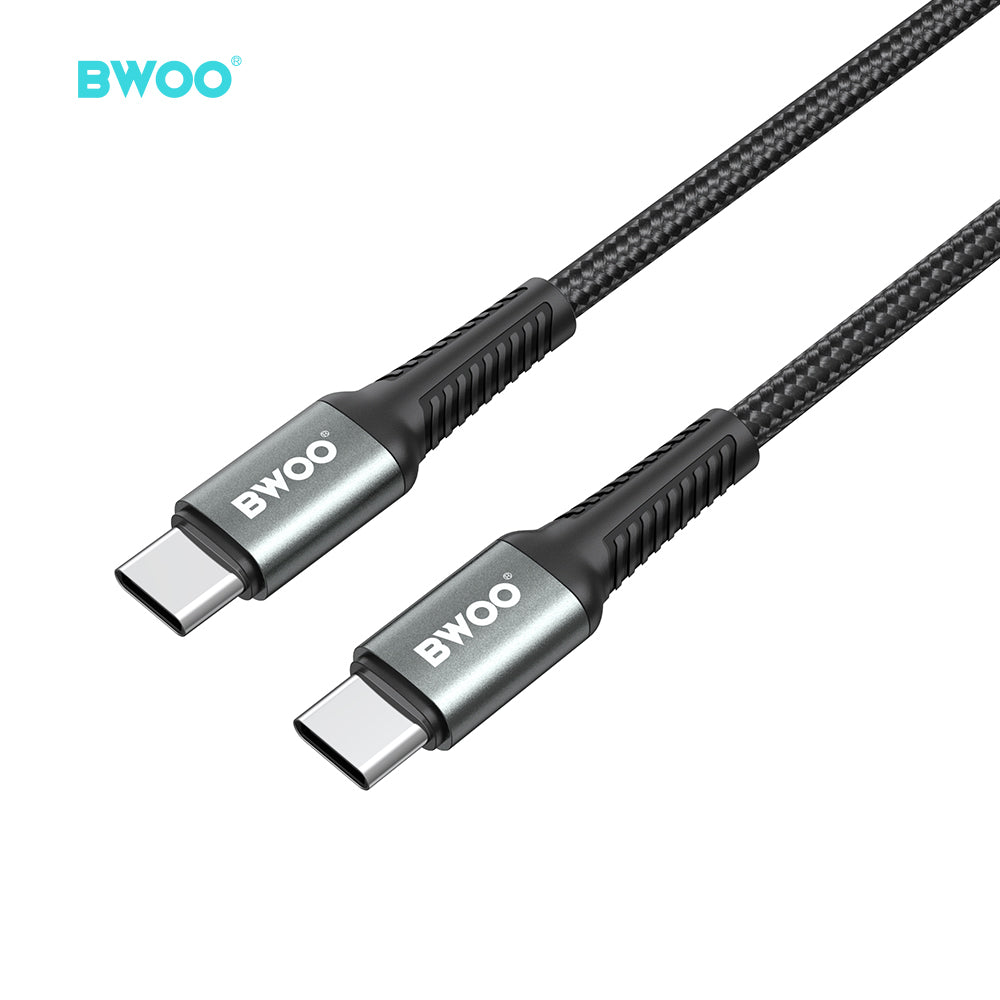 BWOO USB-C to USB-C Fast Charging Cable PD 60W Nylon 3M X288CC