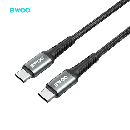 BWOO USB-C to USB-C Fast Charging Cable PD 60W Nylon 3M X288CC