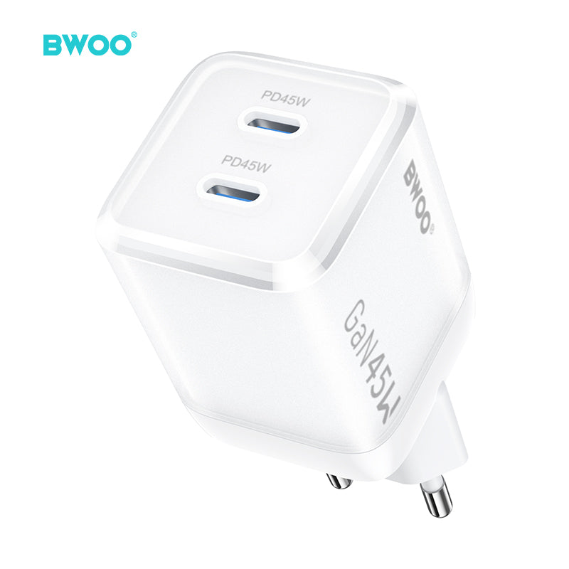 45W USB-C Dual ports GaN Charger BO-CDA223