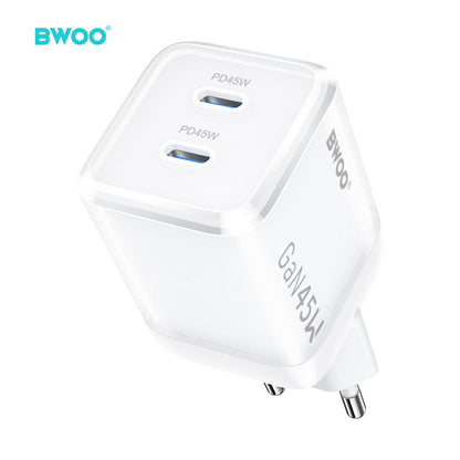 45W USB-C Dual ports GaN Charger BO-CDA223