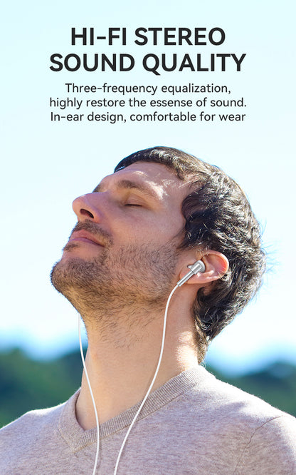 BWOO HF- 166 USB Type C Wired Earphones In-Ear Headphones