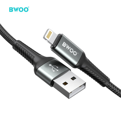 BWOO USB-A to Lightning Charging Data Cable 3A 1MX288L / 2MX288L / 3MX288L