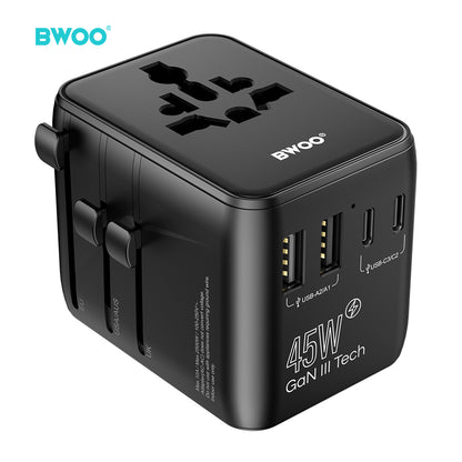 BWOO GaN III Travel Adapter 45W 4 in 1 BO-UC07