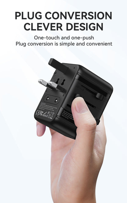 BWOO International Multi Plug Travel Adapter GaN PD 20W 3 in 1 BO-UC08