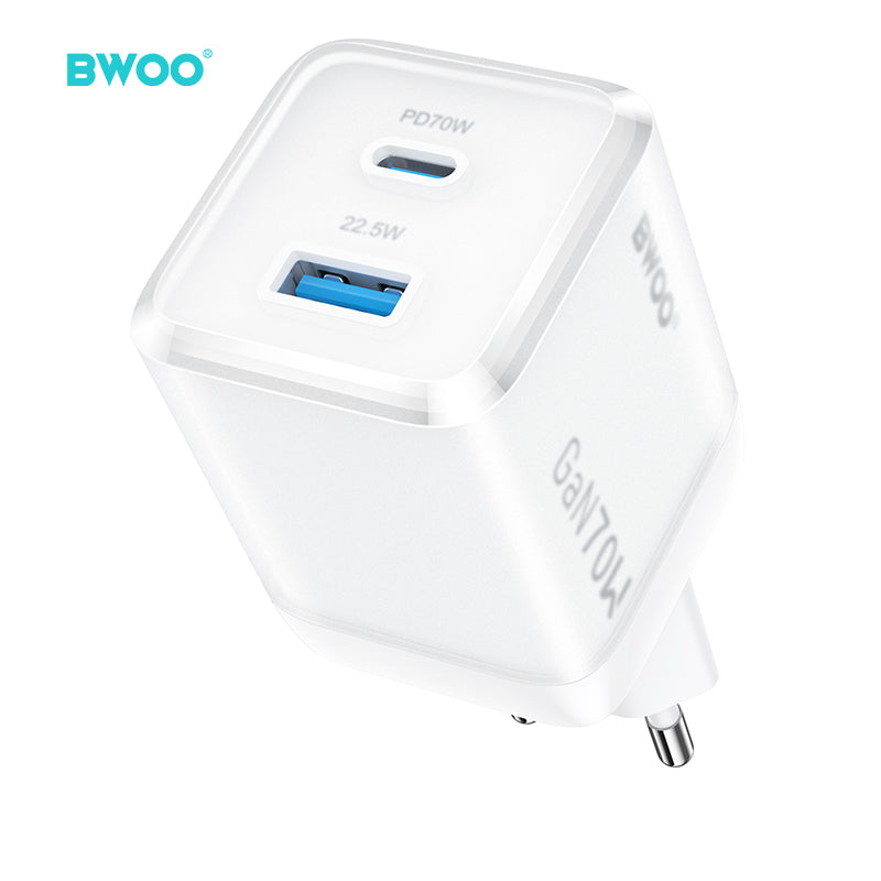 70W USB-C Dual ports GaN Charger BO-CDA224