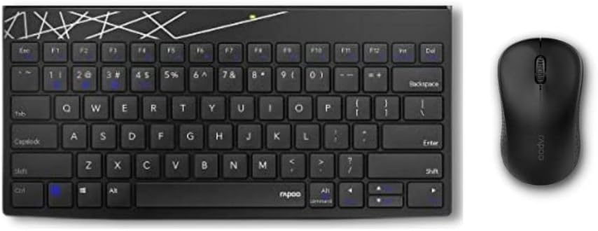 RAPOO 8000M COMBO (KB+MSE) MULTIMODE BLACK
