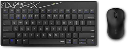 RAPOO 8000M COMBO (KB+MSE) MULTIMODE BLACK