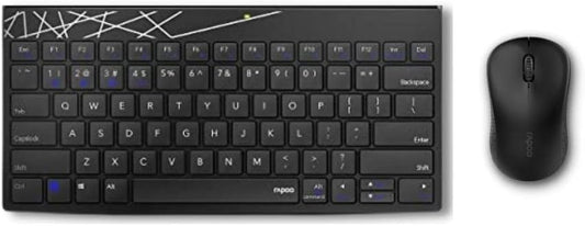 RAPOO 8000M COMBO (KB+MSE) MULTIMODE BLACK