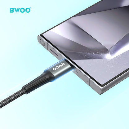 BWOO USB A to USB-C Fast Charging Cable PD 60W Nylon 1MX288C / 2MX288C / 3MX288C