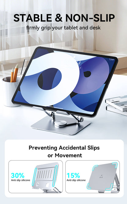 BWOO Adjustable Tablet Stand with 360 Rotation Rotation Base  ZJ143