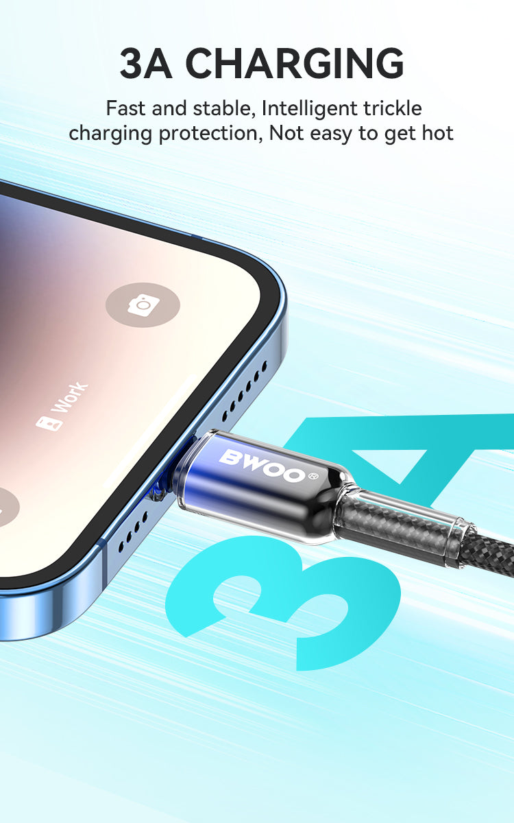 BWOO  USB-A to USB-C Charging Cable 3A 1M BO-X316L