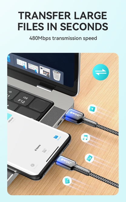 BWOO  USB-A to USB-C Charging Cable 3A 1M  BO-X316C