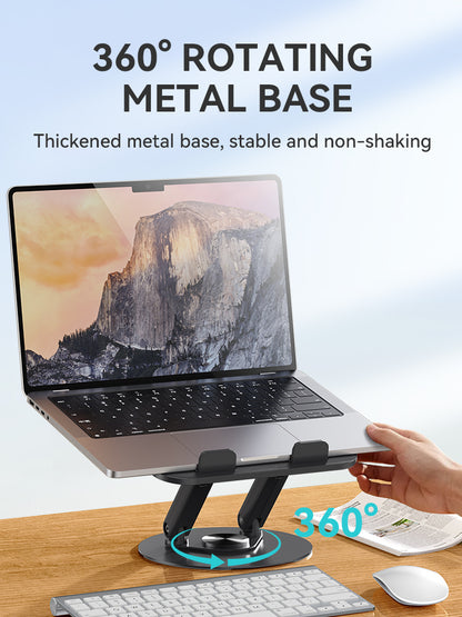 BWOO Aluminum Alloy Foldable Desktop Tablet Holder 360° Rotating ZJ131