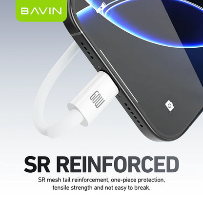 BAVIN CB274 60W Fast Charging Type-C Cable for Laptop & iPhone 17
