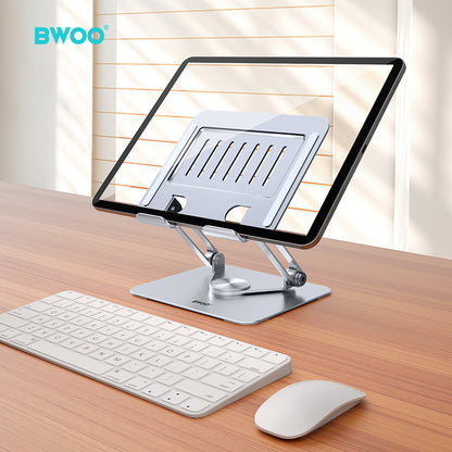 BWOO Adjustable Metal Laptop Stand with 360 Rotation Base  ZJ142