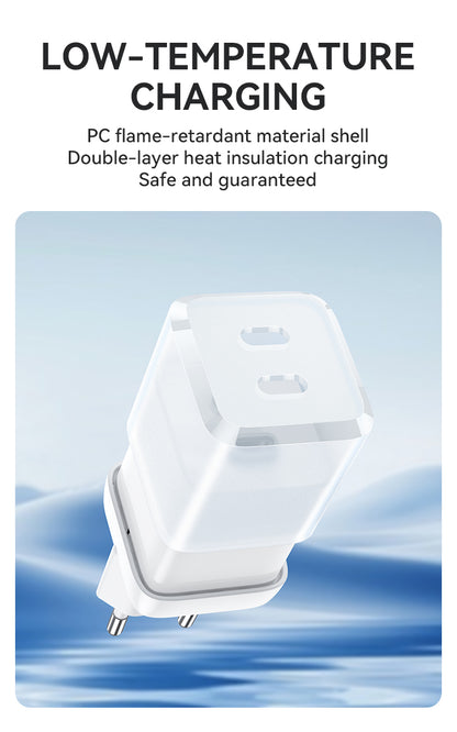 45W USB-C Dual ports GaN Charger BO-CDA223