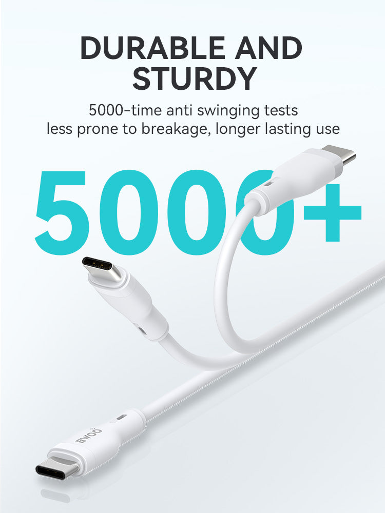BWOO  USB-C to USB-C Fast Charging Cable 60 W 1M X286CC