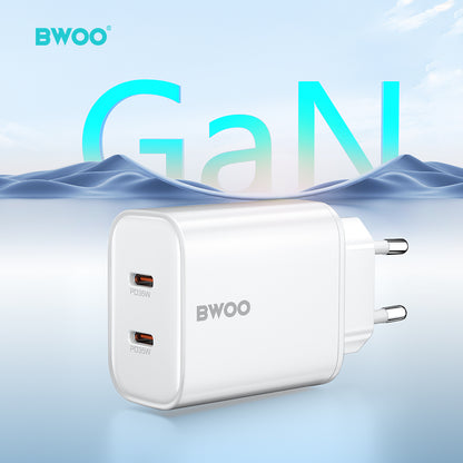 35W USB-C Dual Ports Fast Charger 2 in 1 BO-CDA206