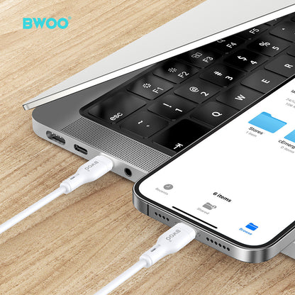 BWOO  USB-C to USB-C Fast Charging Cable 60 W 1M X286CC