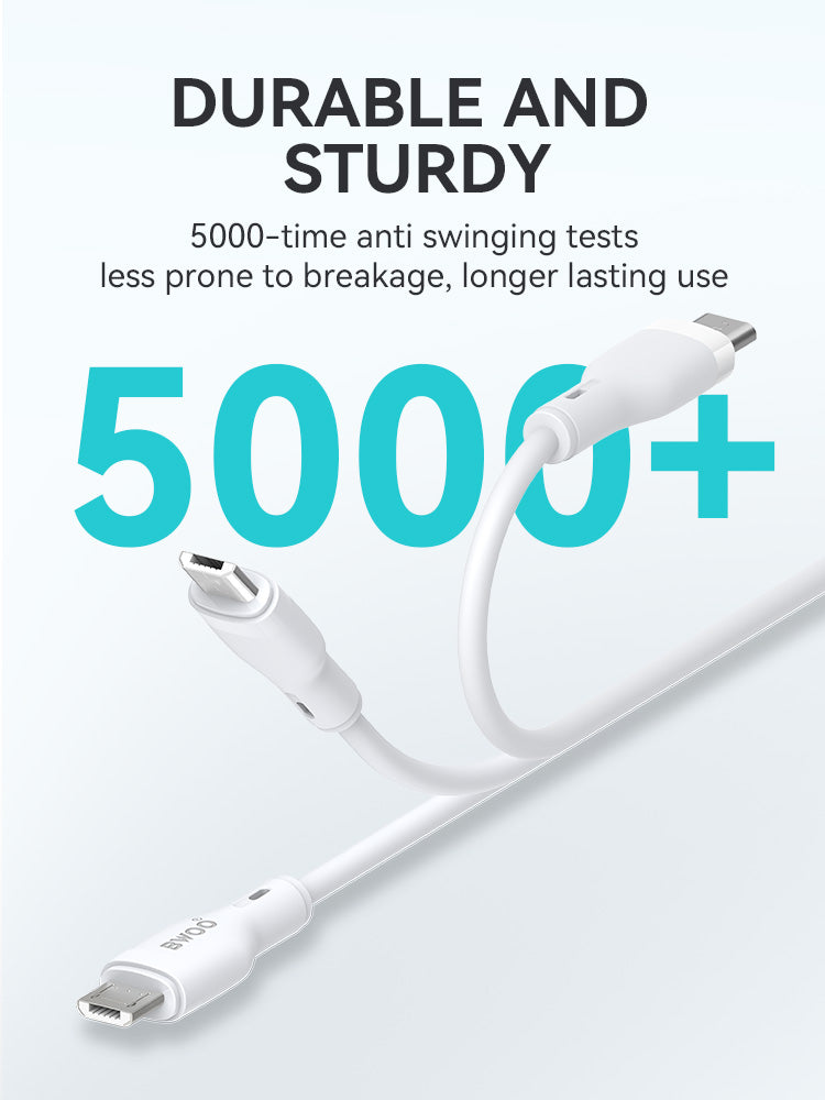 BWOO USB-A to MICRO Charging Data Cable 12W 1MX286V