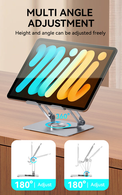 BWOO Adjustable Metal Laptop Stand with 360 Rotation Base  ZJ142