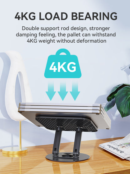 BWOO Aluminum Alloy Foldable Desktop Tablet Holder 360° Rotating ZJ131