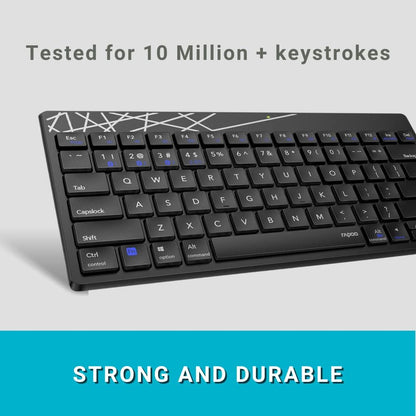 RAPOO 8000M COMBO (KB+MSE) MULTIMODE BLACK