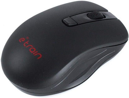 Etrain MO500 | Wireless Optical Mouse | 2.4GHz Connectivity | 1200 DPI Sensor | Plug & Play Design for Laptop & PC | Black