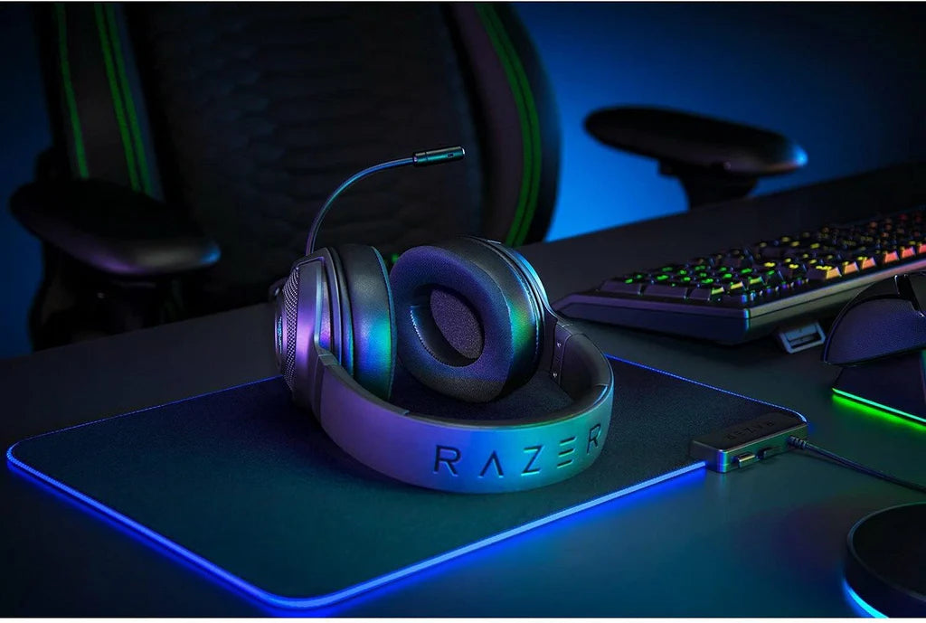 Razer Kraken X Wired Gaming Headset – 7.1 Surround Sound, Ultra-Light, Black